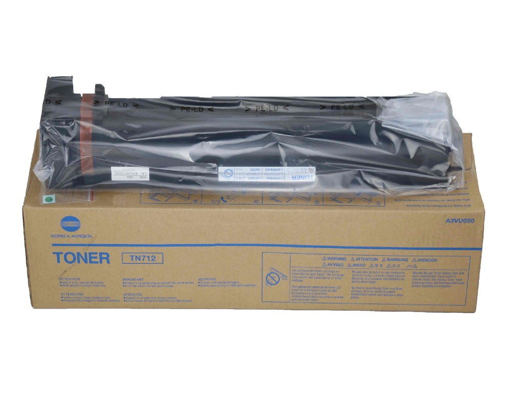 Monticello Tn712 Toner Cartridge Used In Konica Minolta Bizhub 654/654e/754/754e Black Copier